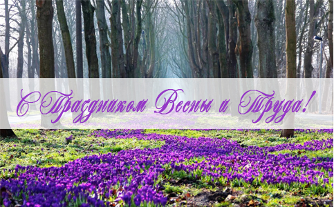 Поздравляем с Праздником Весны и Труда!